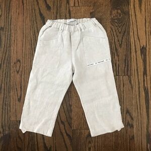 Tru Trussardi Boy Linen Pants Sz 18M